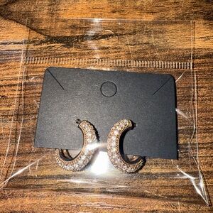 Elegant Crystal Hoop Earrings